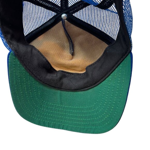 New Era Dupont Vtg Mesh Trucker Snapback Hat Cap Baseball Texas Rangers USA Made - Picture 9 of 9